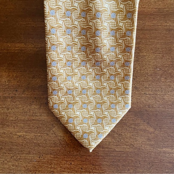 Gold Blue Alexander Julian Tie - Picture 3 of 5